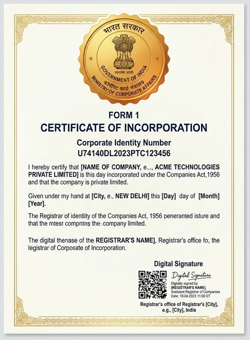 Certificate of Incorporation